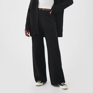 GAP CashSoft Shaker-Stitch Sweater Pants - Black Medium Tall - NWT